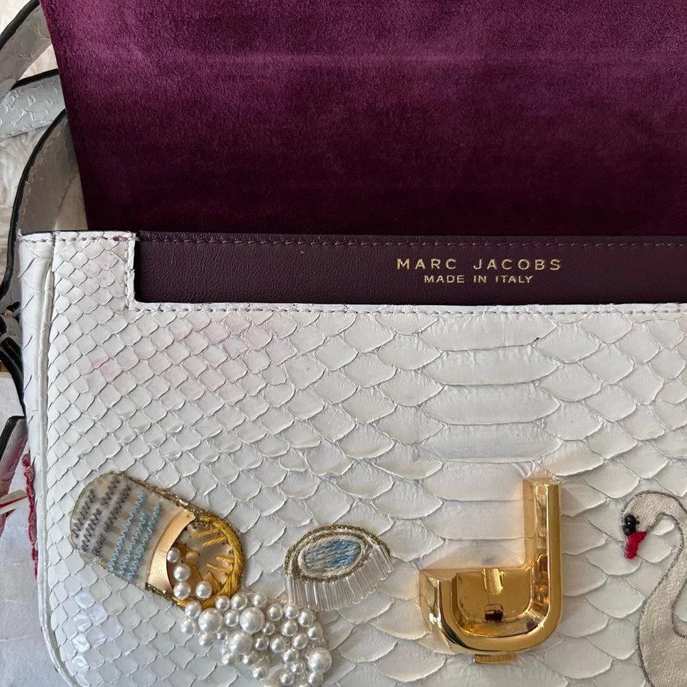 NWT The Marc Jacobs Embroidery Opulent Python Handbag -Read Description- - Picture 16 of 17